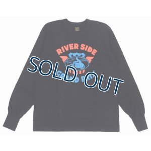 画像2: 「WEST RIDE/ウエストライド」RIVER SIDE ヘビーウェイトプリントロンT【ブラック】