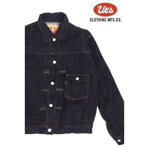 画像1: 「UES/ウエス」クラシカル17ozデニムジャケット【ワンウォッシュ】