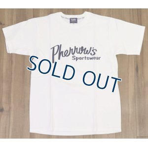 画像2: 「Pherrow's/フェローズ」Pherrow'sロゴTシャツ PTシリーズ【ホワイト】