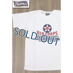 画像1: 「Pherrow's/フェローズ」AIR CORPS プリントTシャツ PTシリーズ【ホワイト】