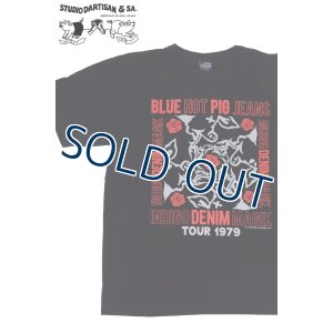 画像1: 「STUDIO D'ARTISAN/ステュディオ・ダ・ルチザン」INDIGO DENIM MAGIK プリントＴシャツ【ブラック】