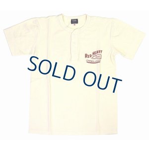 画像2: 「Pherrow's/フェローズ」RED HEART プリントヘンリーネックＴシャツ PHNT【S・ホワイト】