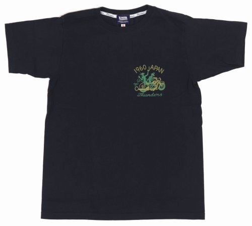 他の写真1: 「Pherrow's/フェローズ」THUNDERS プリントTシャツ PTシリーズ【S・ブラック】