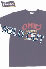「Pherrow's/フェローズ」OHIO プリントTシャツ PMTシリーズ【エッグプラント】
