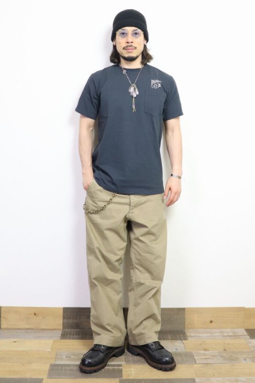 他の写真3: 「Pherrow's/フェローズ」PHERROW'S プリント ポケット付きTシャツ PTシリーズ【S・ブラック】