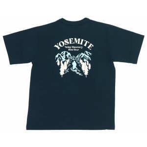 画像3: 「BARNS OUT FITTERS /バーンズアウトフィッターズ」YOSEMITE プリントタフネックTシャツ【I.グリーン】