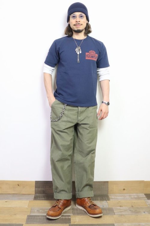 他の写真1: 「STUDIO D'ARTISAN/ステュディオ・ダ・ルチザン」SPECIAL STUDIO 吊り編みプリントＴシャツ【ネイビー】