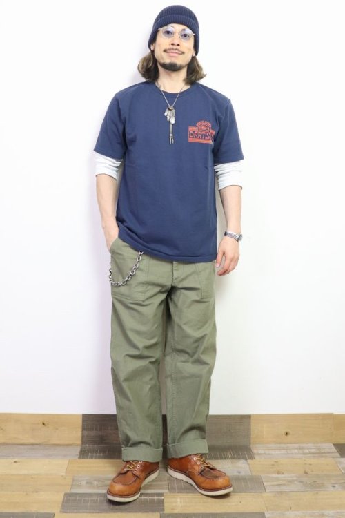 他の写真3: 「STUDIO D'ARTISAN/ステュディオ・ダ・ルチザン」SPECIAL STUDIO 吊り編みプリントＴシャツ【ネイビー】