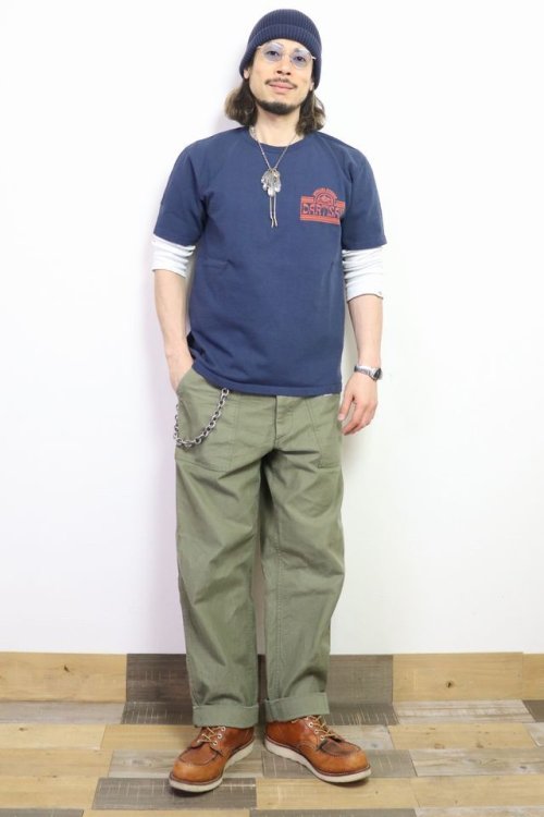 他の写真2: 「STUDIO D'ARTISAN/ステュディオ・ダ・ルチザン」SPECIAL STUDIO 吊り編みプリントＴシャツ【ネイビー】
