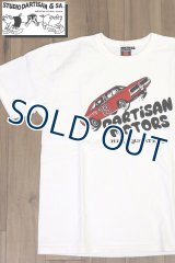 「STUDIO D'ARTISAN/ステュディオ・ダ・ルチザン」HEADQUARTERS 吊り編みプリントＴシャツ【ホワイト】