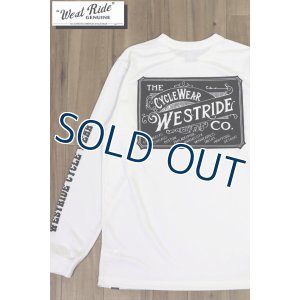 画像1: 「WEST RIDE/ウエストライド」WESTRIDE CYCLE WEAR  パワードライプリントロンT【オフホワイト】
