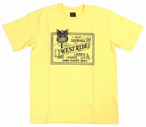 他の写真1: 「WEST RIDE/ウエストライド」HAWG POLICE DEPT.  ヘビーウェイトプリントTシャツ【バナナ】