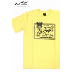 画像1: 「WEST RIDE/ウエストライド」HAWG POLICE DEPT.  ヘビーウェイトプリントTシャツ【バナナ】