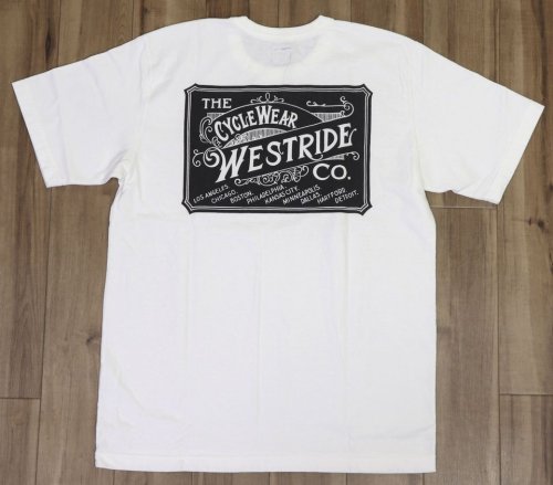 他の写真2: 「WEST RIDE/ウエストライド」CYCLE WEAR  ヘビーウェイトプリントTシャツ【ホワイト】