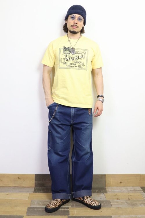 他の写真3: 「WEST RIDE/ウエストライド」HAWG POLICE DEPT.  ヘビーウェイトプリントTシャツ【バナナ】