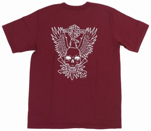 他の写真2: 「WEST RIDE/ウエストライド」RULES ON THE ROAD  ヘビーウェイトプリントTシャツ【ボルドー】