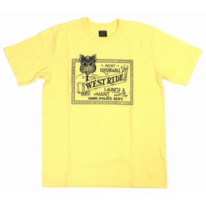 画像2: 「WEST RIDE/ウエストライド」HAWG POLICE DEPT.  ヘビーウェイトプリントTシャツ【バナナ】
