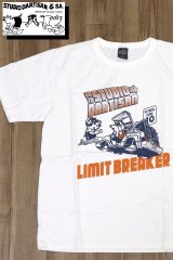 「STUDIO D'ARTISAN/ステュディオ・ダ・ルチザン」LIMIT BREAKER プリントＴシャツ【ホワイト】