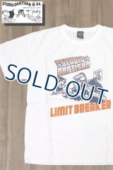 「STUDIO D'ARTISAN/ステュディオ・ダ・ルチザン」LIMIT BREAKER プリントＴシャツ【ホワイト】