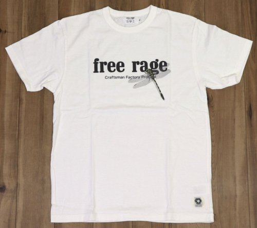 他の写真1: 「FREE RAGE/フリーレイジ」職人プリントTシャツ オニヤンマ【ホワイト】