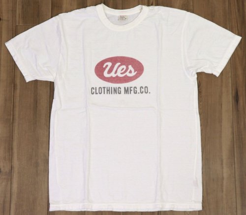 他の写真1: 「UES/ウエス」UESロゴ プリントTシャツ【ホワイト】