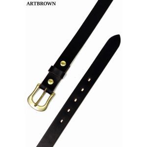 画像1: 「ARTBROWN/アートブラウン」クロムエクセル30mm幅ハーネスベルト【ブラック】