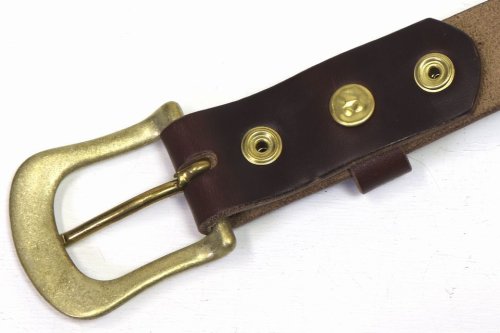 他の写真3: 「ARTBROWN/アートブラウン」クロムエクセル30mm幅ハーネスベルト【チョコ】