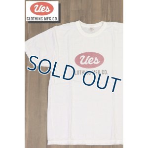 画像1: 「UES/ウエス」UESロゴ プリントTシャツ【ホワイト】