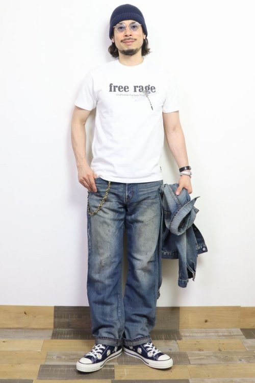 他の写真3: 「FREE RAGE/フリーレイジ」職人プリントTシャツ オニヤンマ【ホワイト】