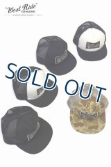 「WEST RIDE/ウエストライド」CYCLE WEAR ワッペンカスタム メッシュキャップ【5カラーあり】