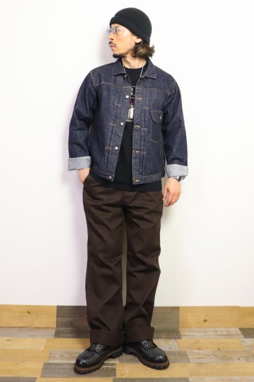 他の写真3: 「TCB jeans/TCBジーンズ」ステイゴールドチノ 41カーキ【トランクブラウン】