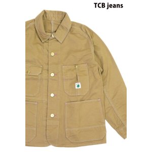 画像1: 「TCB jeans/TCBジーンズ」キャットヘッドジャケット【カーキドリル】