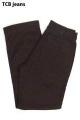 「TCB jeans/TCBジーンズ」ステイゴールドチノ 41カーキ【トランクブラウン】