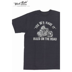 画像1: 「WEST RIDE/ウエストライド」”THE W's HAVE IT" ヴィンテージプリントTシャツ【チャコール】