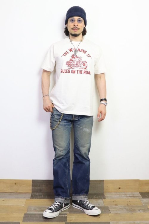 他の写真3: 「WEST RIDE/ウエストライド」”THE W's HAVE IT" ヴィンテージプリントTシャツ【クリーム】