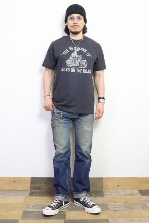 他の写真3: 「WEST RIDE/ウエストライド」”THE W's HAVE IT" ヴィンテージプリントTシャツ【チャコール】