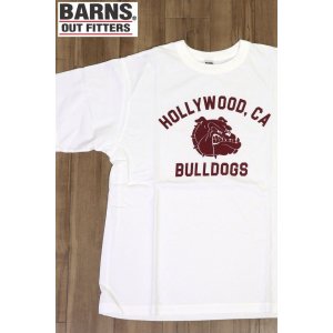 画像1: 「BARNS OUT FITTERS /バーンズアウトフィッターズ」BULLDOGS プリントTシャツ【ホワイト】