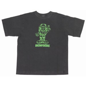 画像2: 「BARNS OUT FITTERS /バーンズアウトフィッターズ」UNCOMFORTABLE プリントTシャツ【ブラック】