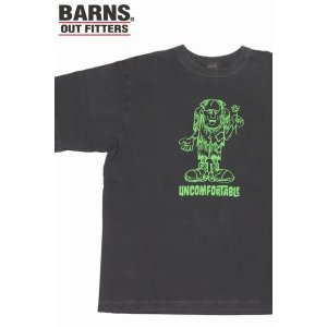 画像1: 「BARNS OUT FITTERS /バーンズアウトフィッターズ」UNCOMFORTABLE プリントTシャツ【ブラック】