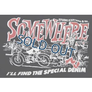 画像5: 「STUDIO D'ARTISAN/ステュディオ・ダ・ルチザン」SOMEWHERE プリントＴシャツ【ブラック】