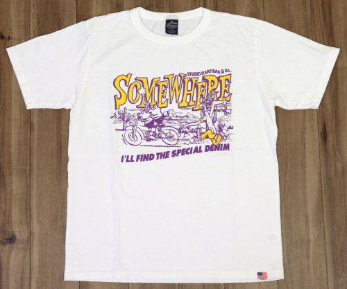 他の写真1: 「STUDIO D'ARTISAN/ステュディオ・ダ・ルチザン」SOMEWHERE プリントＴシャツ【ホワイト】