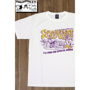 画像1: 「STUDIO D'ARTISAN/ステュディオ・ダ・ルチザン」SOMEWHERE プリントＴシャツ【ホワイト】