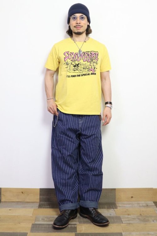 他の写真3: 「STUDIO D'ARTISAN/ステュディオ・ダ・ルチザン」SOMEWHERE プリントＴシャツ【イエロー】