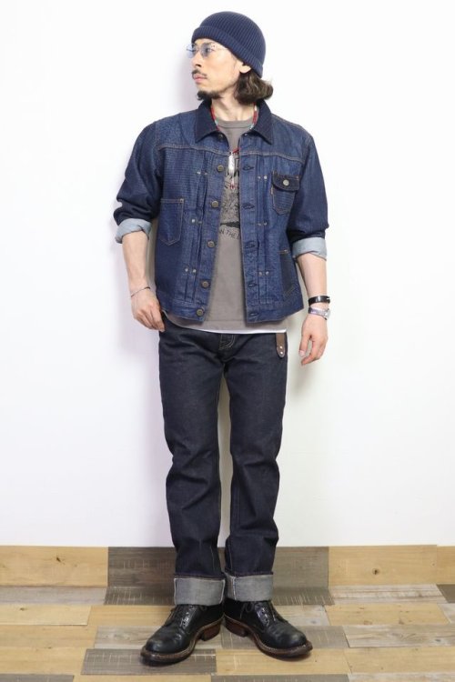 他の写真3: 「graphzero/グラフゼロ」graphzero×YOSHIWA 13oz左綾 スリムストレートジーンズ【ワンウォッシュ】