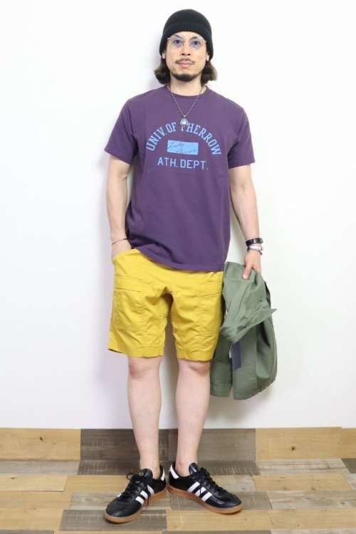他の写真3: 「Pherrow's/フェローズ」ATH.DEPT. プリントTシャツ PTシリーズ【グレーパープル】
