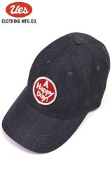 「UES/ウエス」デニムキャップ【A Happy Day! レッド】