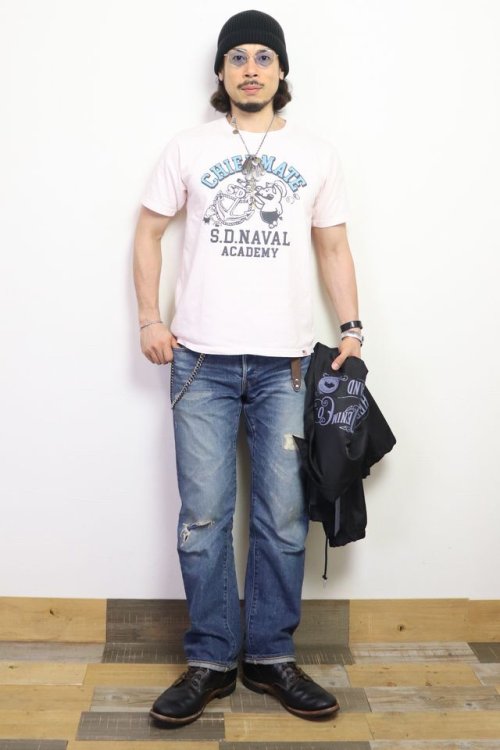 他の写真3: 「STUDIO D'ARTISAN/ステュディオ・ダ・ルチザン」CHIEF MATE プリントＴシャツ【ピンク】