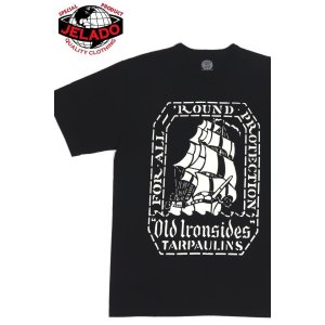 画像1: 「JELADO/ジェラード」TARPAULINS プリントTシャツ 【ブラック】