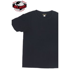 画像1: 「JELADO/ジェラード」USMC吊り編み無地Tシャツ【ブラック】