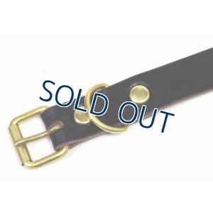 画像2: 「ARTBROWN/アートブラウン」アンカーズ別注クロムエクセル20mm幅スタッズナローベルト【ブラック×ゴールド】